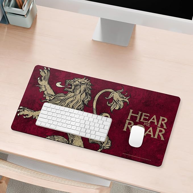 Head Case Designs Officially Licensed HBO Game of Thrones House Lannister Graphic Art 23.62 x 11.81 x 0.12 inches (600 x 300 mm) - L Gaming Office Desk PC Keyboard Mouse Mat Pad