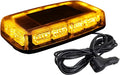 ASPL [Upgraded 5] 48LED Roof Top Strobe Lights, High Visibility Emergency Safety Warning LED Mini Strobe Light bar with Magnetic Base for 12-24V Snow Plow, Trucks, Construction Vehicles (Amber)