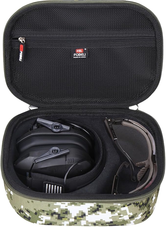 FBLFOBELI Hard Case for Walker's Razor Slim/Howard Leight Shooting Ear Protection Electronic Shooting Muffs Earmuff