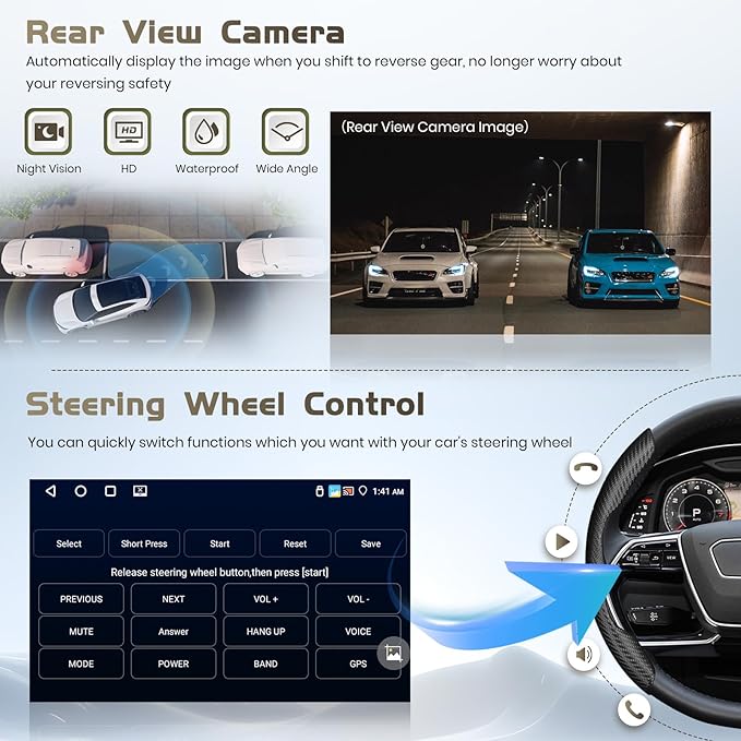 Car Radio for Jeep Compass Patriot 2010-2016, Android 15 Car Stereo Wireless Carplay, 10.1 inch Touch Screen with Android Auto 5G WiFi GPS Bluetooth 5.0 1280 * 720 4+64G