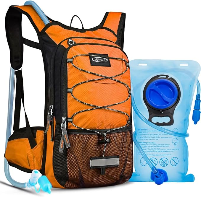 Insulated Hydration Pack Backpack with 3L BPA Free Leak-Proof Water Bladder, Keep Liquids Cool for Up to 5 Hours, Daypack for Hiking, Running, Cycling, Hunting, Climbing