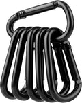Booms Fishing CC2 Carabiner Clip, 2.3" Small Carabiner Keychain, Multi-use Aluminium D Ring Caribeener Clips