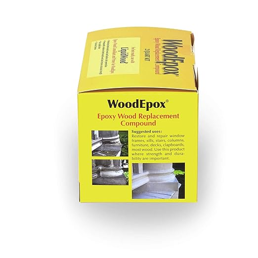 Abatron WoodEpox Kit - 2 Quart - 2-Part Structural Epoxy Adhesive Filler - Wood Filler Putty