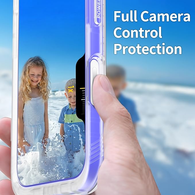 SPORTLINK for iPhone 16 Waterproof Case - Shockproof Dustproof Case with Built-in Clear Screen Protector, Full Body Heavy Duty Sealed Protective Cover for i Phone 16 6.1" Frosted Clear