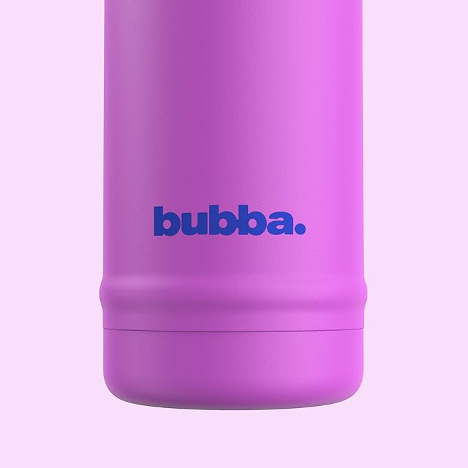 bubba 18 oz Dualsip Insulated Stainless Steel Water Bottle with Straw - Reusable, Leakproof, Lightweight, Dishwasher Safe, Lead-Free and BPA-Free, Moodbooster