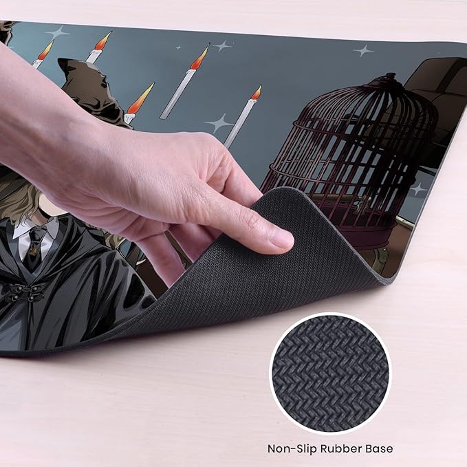 Head Case Designs Officially Licensed Harry Potter Ron, Harry, Hermione Graphics 37.4 x 15.75 x 0.16 inches (900 x 400 mm) - XL Gaming Office Desk PC Keyboard Mouse Mat Pad