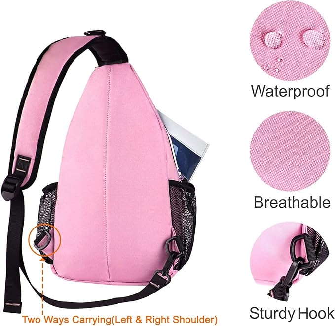 MOSISO Sling Backpack, Multipurpose Crossbody Shoulder Bag Travel Hiking Daypack