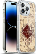 Head Case Designs Officially Licensed Harry Potter The Marauder's Map Prisoner of Azkaban II Gel Case [Military Grade Protection] Compatible with Apple iPhone 14 Pro Max and Compatible with MagSafe