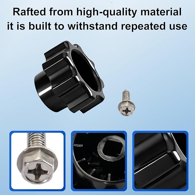 630-7965 Wall Hydrant Handle Kit Fits for Mansfield 500 400 300 Series,Outdoor Faucet Repair Kit(Black)