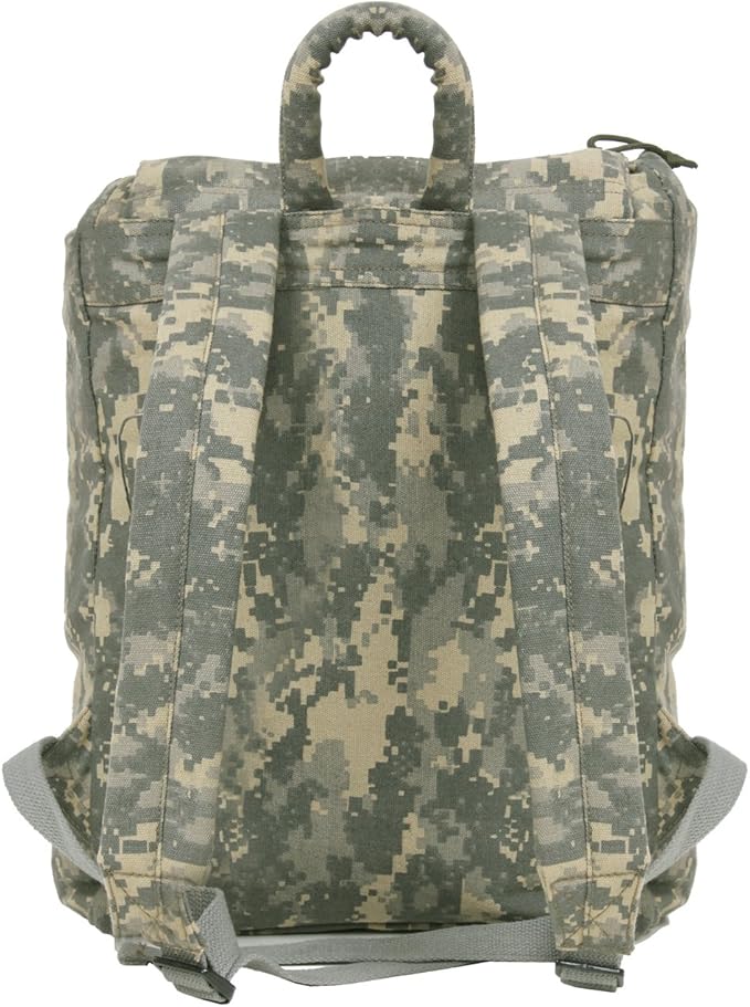 Rothco Canvas Daypack – Heavy-Duty Cotton Canvas Backpack for Hiking, Camping, Traveling, and Daily Use – 34L Capacity