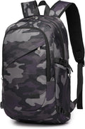 Kono Travel Laptop Backpack with USB Charging Port, Business Anti Theft Slim Sturdy Personal Item Bag, Water Resistant College Computer Daypack for Men & Women Fits 15.6 Inch Notebook, Camo