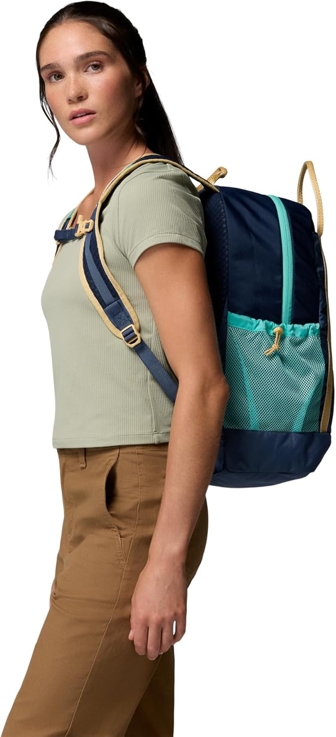 Columbia Unisex Echo Mountain 25L Backpack, Dark Mountain/Coll Navy/Sand Dune, One Size