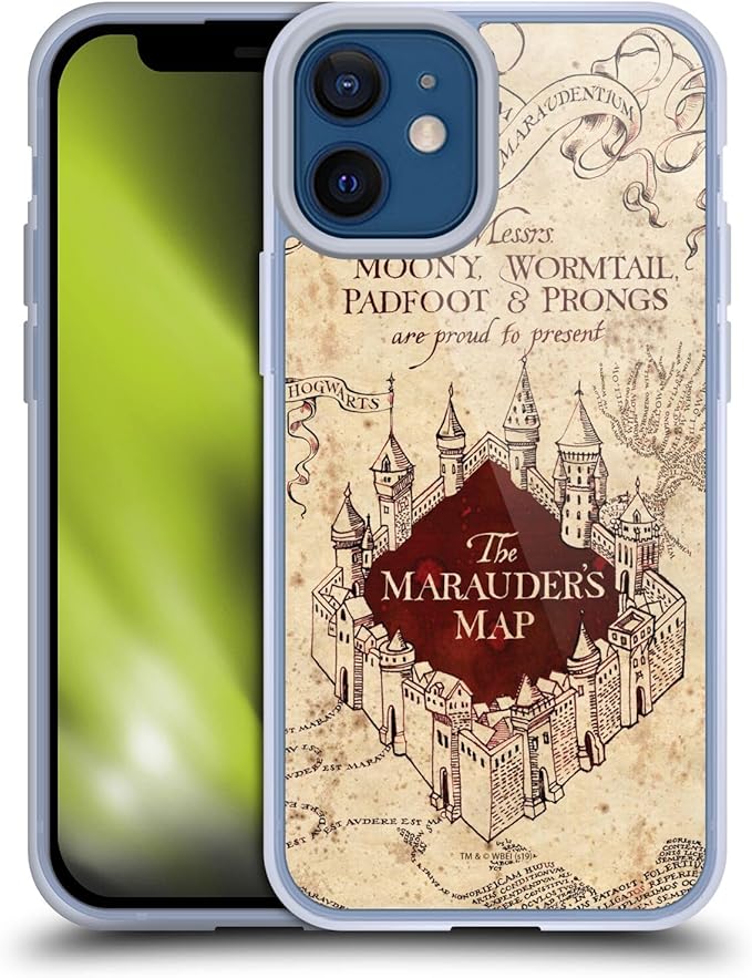 Head Case Designs Officially Licensed Harry Potter The Marauder's Map Prisoner of Azkaban II Gel Case [Military Grade Protection] Compatible with Apple iPhone 12 Mini and Compatible with MagSafe