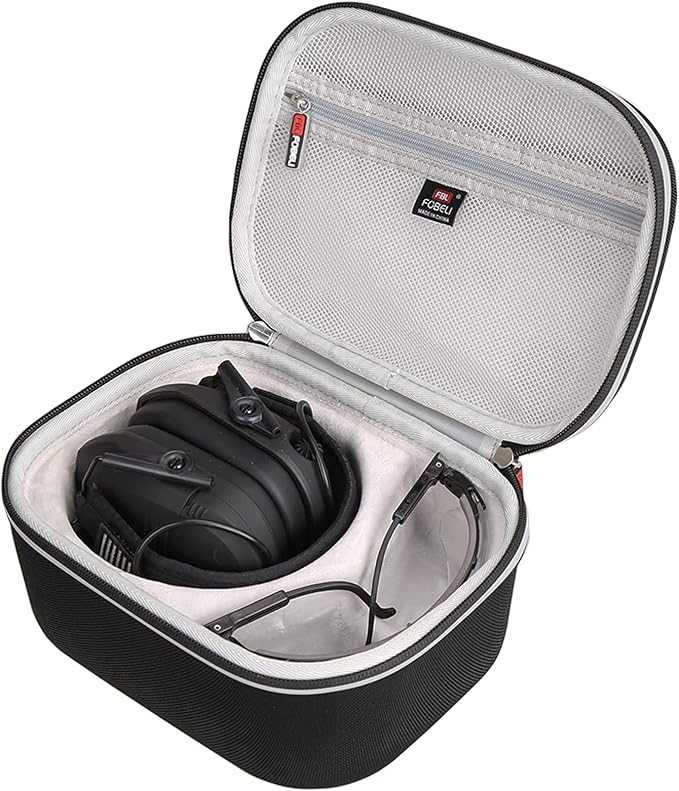 FBLFOBELI Hard Case for Walker's Razor Slim/Howard Leight Shooting Ear Protection Electronic Shooting Muffs Earmuff