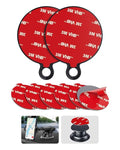 APPS2Car 3M Adhesive Pads-2pcs 70mm Round & 6pcs 35mm (1.38 inches) Round, 70mm Dashboard Pad Mounting Disk for Car Suction Cup, 1.38" VHB Sticky Tape for Phone Collapsible Grip & Stand