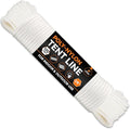 Line Nylon Cord - 100 Ft White Reflective Guyline - Camping Rope, Guy Lines, Tie Down Rope - Tent Accessories & Cordage