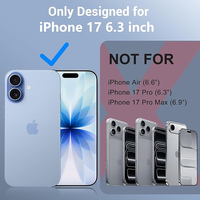 Red2Fire for iPhone 17 Case Waterproof, [Built-in Screen Protector & Camera Protector][Compatible with MagSafe][Full Body Shockproof][IP68 Waterproof][Dustproof] Phone Case 6.3" Orange/Clear