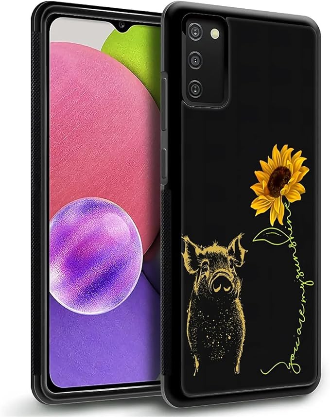 for Samsung Galaxy S20 FE Case, Pig Sunflower Yellow Sunshine Pattern Graphic Design Girl Boy Soft Silicone Hard Acrylic Shock Protection for Samsung Galaxy S20 FE