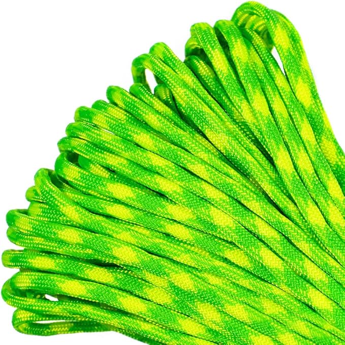Paracord Planet 550lb Commercial Grade Paracord – 7 Strand Type III Nylon Parachute Cord Hanks for Hiking, Camping, and Fishing – 30+ Colors and Lengths of 50' and 100'