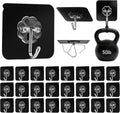 DDMY Adhesive Hooks for Hanging Heavy Duty 2026 Upgraded Black 24 Pack Sticky Wall Hooks 50lbs(Max) Reusable No Damage Hook Super Strong Waterproof for Bathroom, Kitchen, Home, Office and Outdoor