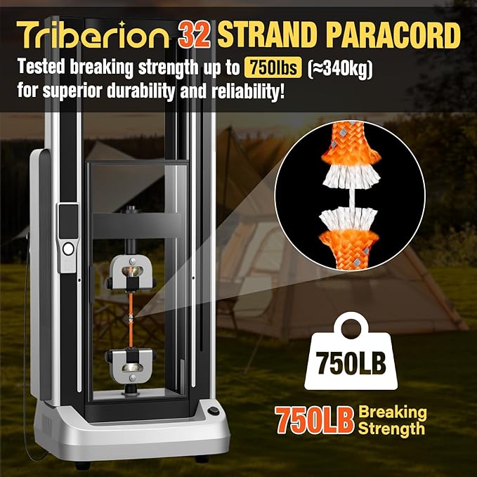 Reflective Paracord Rope 750 lb - 200ft 5/32" Parachute Cord 4MM 12-Strand para Cord - Heavy Duty Spool String for Survival,Camping Gear, Survival Bracelet, Clothesline - Orange