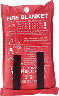 ISOP Fire Blanket Large 70 * 78 Inches – Fibreglass Fire Retardant Blanket – A-Grade Survival – Fire Suppressant Blankets – First Aid – Rescue Tool for Home Kitchen - Emergency Wrap - Thermal Sheet