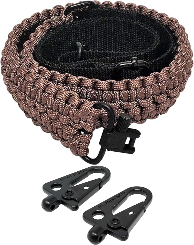 Extra Wide Gun Sling Paracord 550 Adjustable w/Swivels (Multiple Color Options)