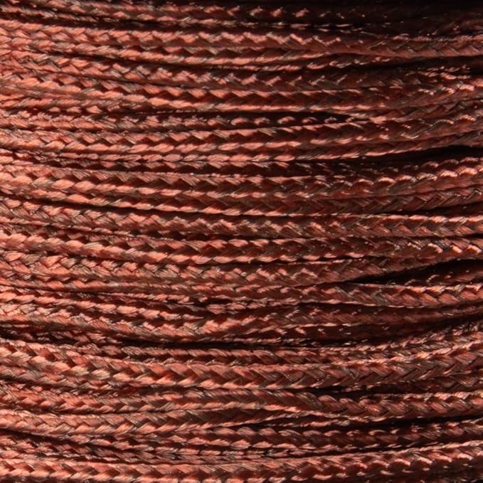 Paracord Planet Micro Paracord – Thin Braided Cord for Crafting, Fishing, and DIY Projects in 125 ft Spools – Chocolate Brown
