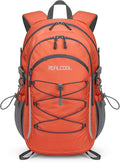 RealCool Hiking Backpack for Men Women,30L Lightweight Waterproof Travel Camping Backpack Hiking Daypack for Cycling Running,Orange