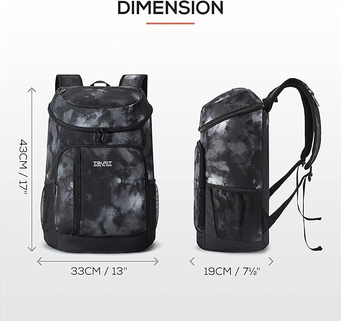 TOURIT Cooler Backpack Lightweight Insulated Backpack Cooler Leak-Proof for Men and Women, Sports Fan Coolers
