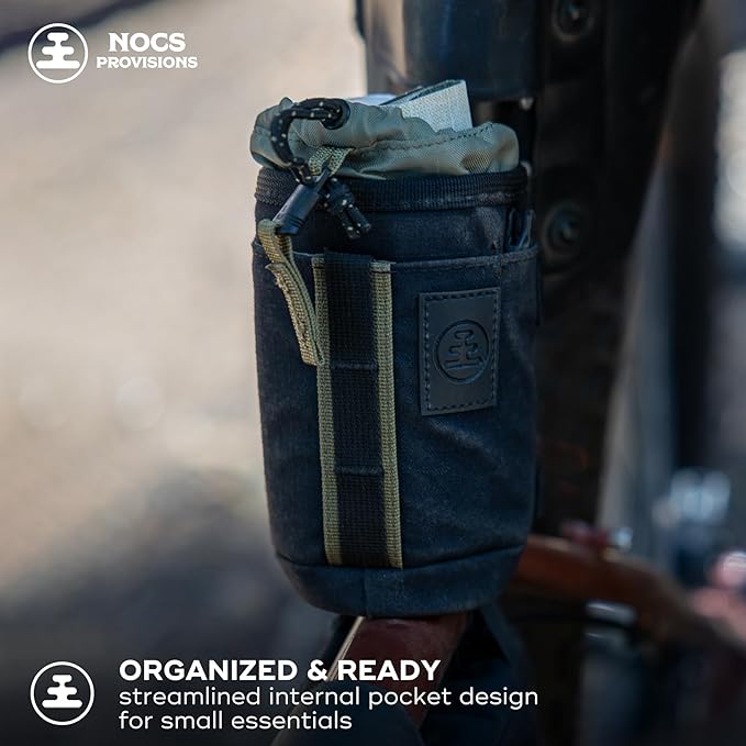 Nocs Provisions Monocular Tube Caddy, Shoulder or Pack Mount Accessory for Monoculars - Charcoal Black