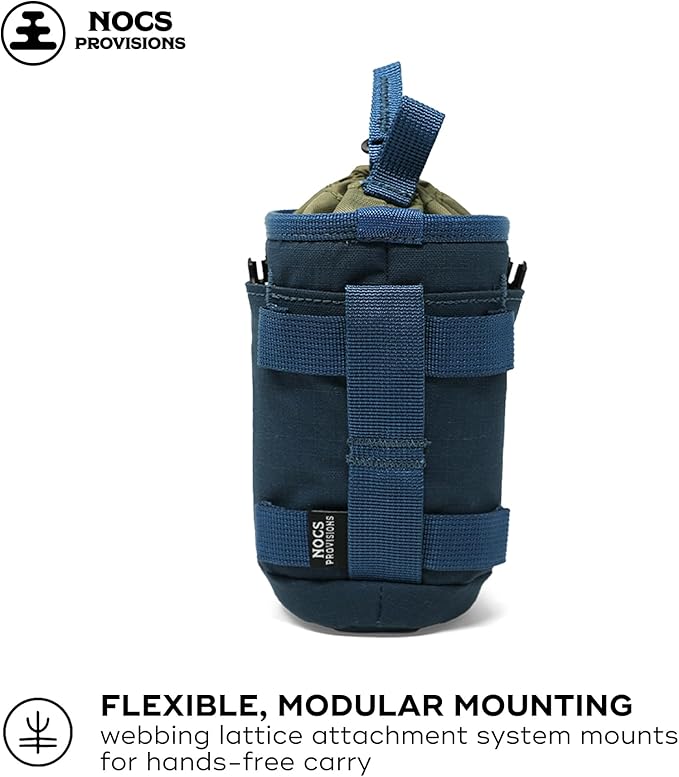 Nocs Provisions Monocular Tube Caddy, Shoulder or Pack Mount Accessory for Monoculars - Harbor Blue