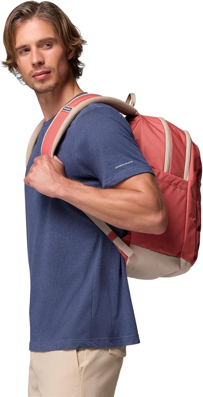 Columbia Unisex Buxton 26L Backpack, Washed Red/Ancient Fossil, One Size
