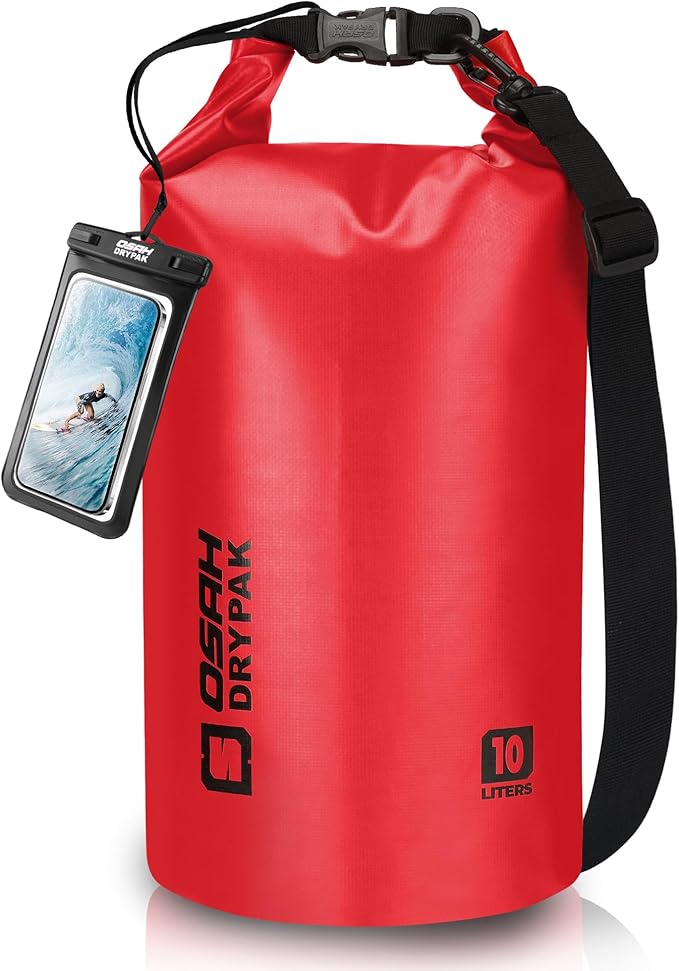 Waterproof Dry Bag, 5L/10L/20L/30L/40L Roll Top Lightweight Storage Backpack with Phone Case for Women & Men, Floating Waterproof Sack for Travel, Swimming, Kayaking, Paddle Board, Camping & Beach