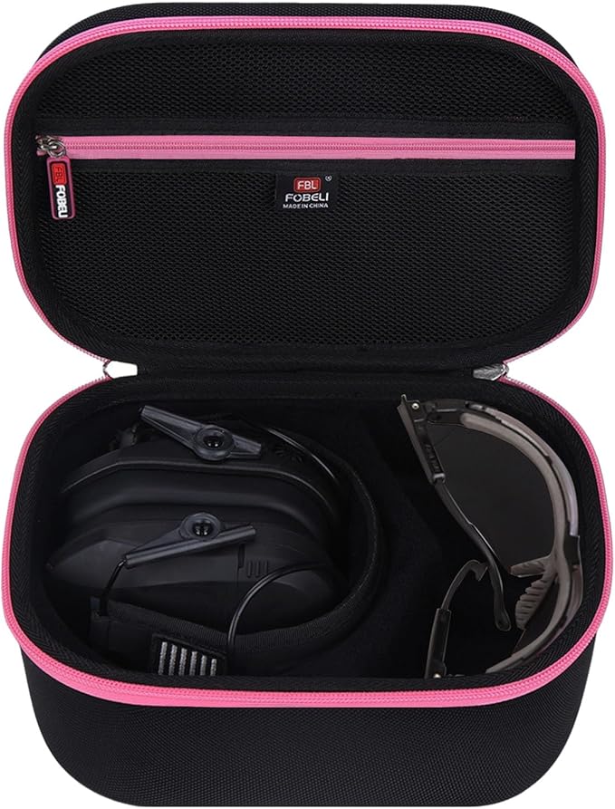 FBLFOBELI Hard Case for Walker's Razor Slim/Howard Leight Shooting Ear Protection Electronic Shooting Muffs Earmuff
