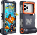 Underwater Phone Case for Snorkeling, [50ft/15M] Professional Deep Diving Waterproof Phone Case for iPhone 17-7 Pro/Pro Max/Plus/Mini, 16/17E, SE 2/3, Galaxy S10-S25 Plus/Ultra, A21-A56 [Classic]