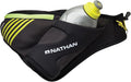 Nathan Peak Running Hydration Waist Pack Belt w/ Speed Draw Flask Water Bottle, 18oz/535 ml Push/Pull Race Cap, Expandable Zippered Stretch Pocket