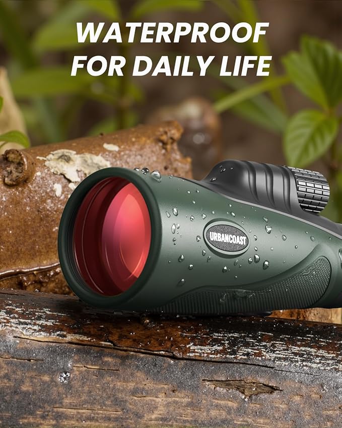 15X54 Monocular Telescope for Adults High Powered – Waterproof, BAK4 Prism, FMC Lens, Compact Spotting Scope for Bird Watching, Hunting Gear, Hiking Accessories, Travel & Camping Gifts