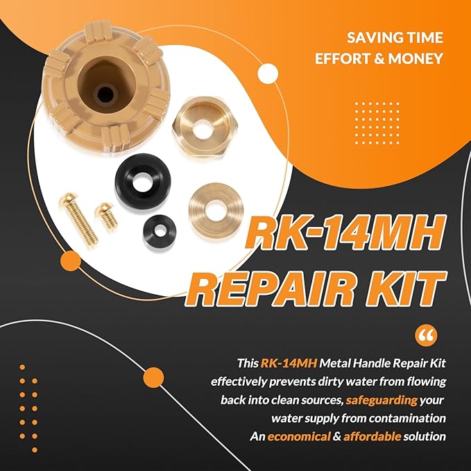 RK-14MH Repair Kit Metal Handle Replacement for Woodford Model 14 & Model 18 Outdoor Faucets (7Pcs)
