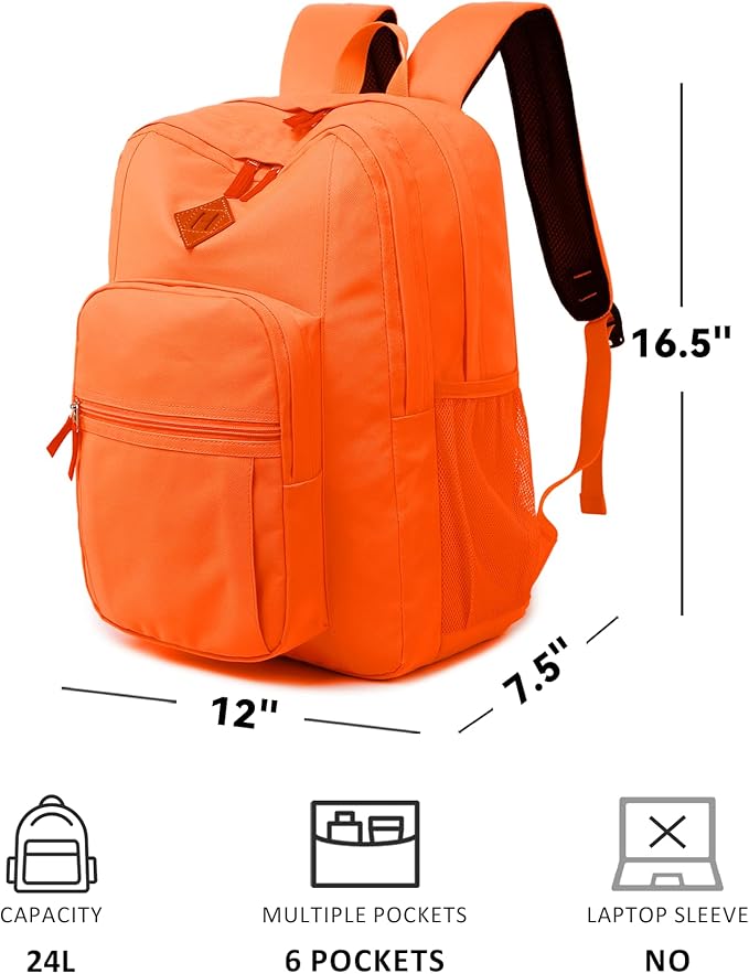 abshoo Classical Basic Travel Backpack For School Water Resistant Bookbag | For School, For School