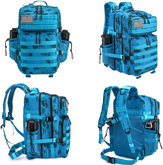 45L Tactical Backpack for Men Women, Military Assault Pack with MOLLE, Large 3 Day Bug Out Bag for Hiking Camping