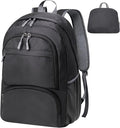 HOLYLUCK 20L Lightweight Packable Hiking Daypack Foldable Backpack for Men Women Small Travel Outdoor Foldable Shoulder Bag-black