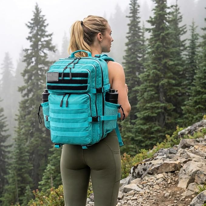 45L Tactical Backpack for Men Women, Military Assault Pack with MOLLE, Large 3 Day Bug Out Bag for Hiking Camping