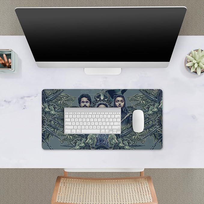 Head Case Designs Officially Licensed HBO Game of Thrones Robb, Sansa, Arya Graphic Art 23.62 x 11.81 x 0.12 inches (600 x 300 mm) - L Gaming Office Desk PC Keyboard Mouse Mat Pad