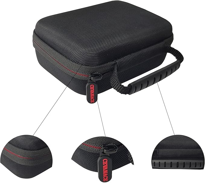 EVA Hard Case with Foam，6.7 x4.7 x2.5 inches Hard Sided Camera/Digital Case EVA shockproof Outdoor case，Suitable for storage of drones, digital products, electronic instruments, etc.