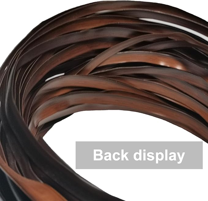 120Ft Wicker Repair Rattan Repair Kit, Supplies for Patio Chair Garden Outdoor Furniture, Synthetic Plastic Wicker Poly Rattan Waterproof Basket DIY 0.5 Pounds