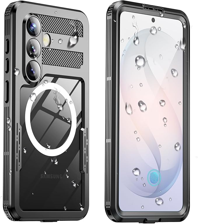 for Samsung Galaxy S26 Waterproof Case, [Fit for Magsafe] [IP68 Water Proof] [Built-in Screen Protector], Magnetic Heavy Duty Military Grade Rugged Phone Case for S 26 6.3", Black