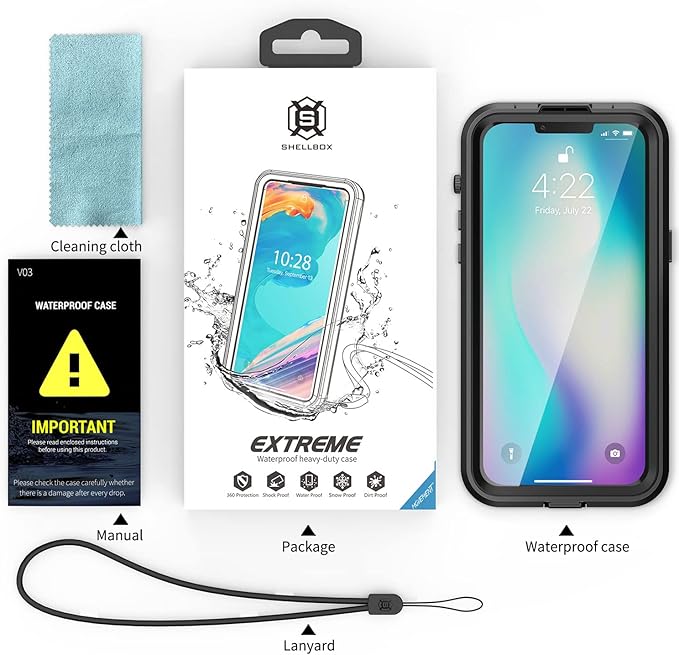 AICase for iPhone 14 Case Waterproof, Compatible with Magsafe Magnetic Protective iPhone 14 Phone Case, Water Proof Mag Safe Magnet Shockproof Full Body Clear with Screen Protector