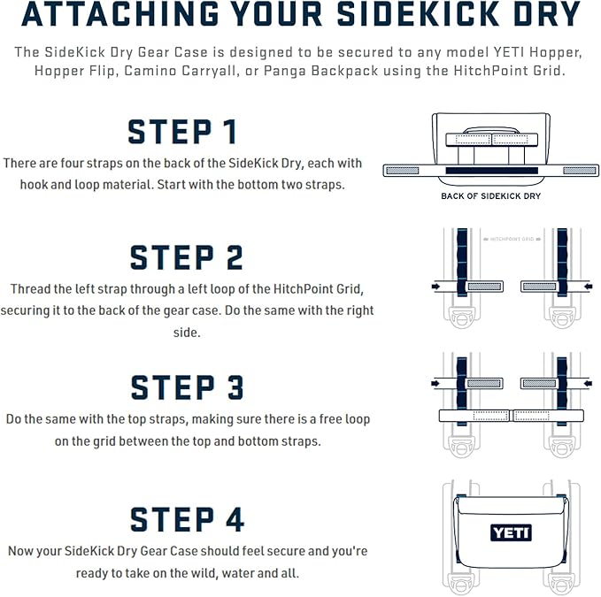 YETI Sidekick Dry Waterproof Gear Case and Bag Accessory