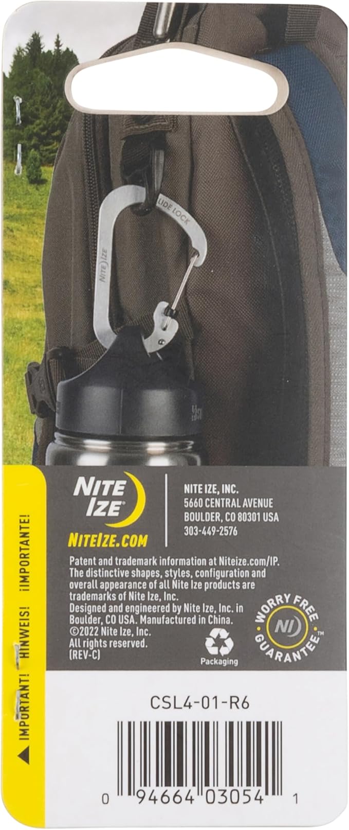 Nite IZE SlideLock Carabiner Stainless Steel
